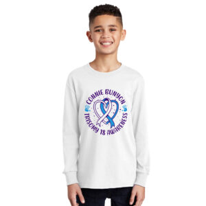 Connie Youth Cotton Long Sleeve Tee-White