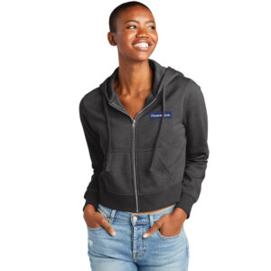 Camanche Cheer District Women’s V.I.T. Fleece Full-Zip Hoodie-Heathered Charcoal