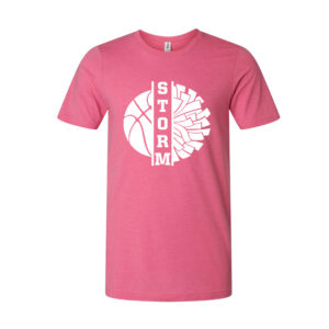 Camanche Cheer Unisex Premium Short Sleeve Tee-Heather Charity Pink