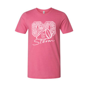 Camanche Cheer Unisex Premium Short Sleeve Tee-Heather Charity Pink