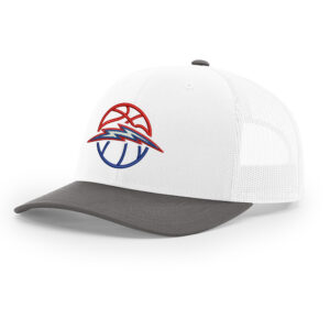 Camanche BB Richardson Pro Crown  combo color Mesh Back Adjustable back cap-White/Charcoal