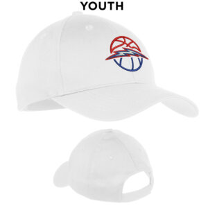 Camanche BB Youth Six-Panel Twill Cap-White