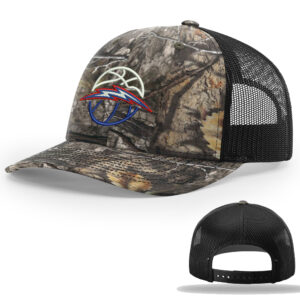 Camanche BB Richardson Printed Trucker mesh snap back cap-Mossy Oak Country DNA Back