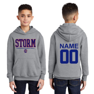 Camanche BB Youth Fleece Hooded Sweatshirt-Athletic Heather