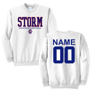 Camanche BB Unisex Fleece Crewneck Sweatshirt-White