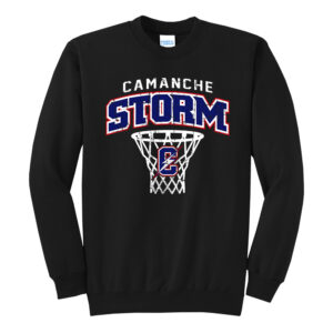 Camanche BB Unisex Fleece Crewneck Sweatshirt-Black