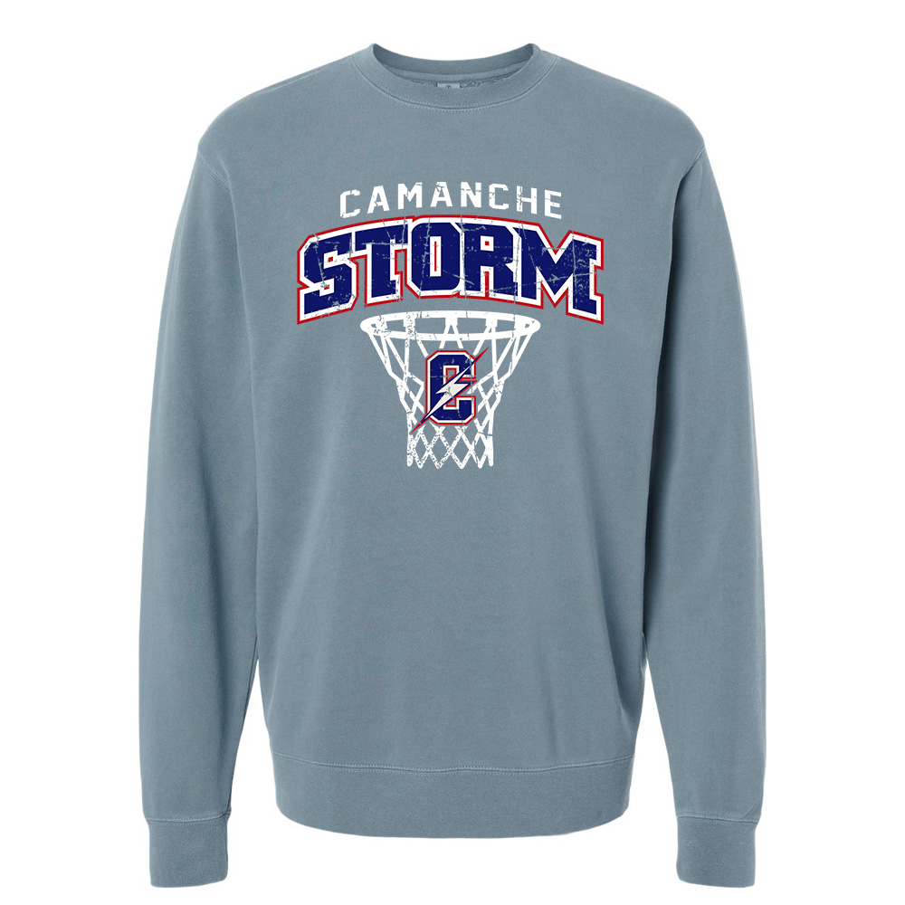 Camanche BB Independent Trading Midweight-Pigment Dyed crewneck sweatshirt-Pigment Slate Blue