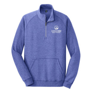 Coram Deo District Lightweight Fleece 1/4 Zip Unisex-Heather Deep Royal