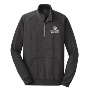 Coram Deo District Lightweight Fleece 1/4 Zip Unisex-Heather Black