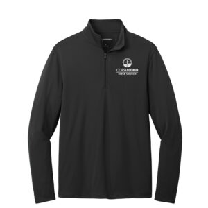 Coram Deo Port Authority Unisex Dry Zone UV Micro-Mesh 1/4-Zip-Black
