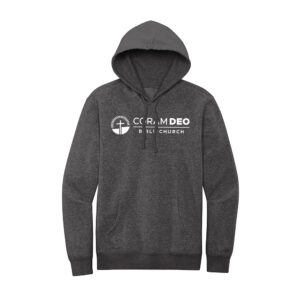 Coram Deo Unisex District V.I.T. Fleece Hoodie-Heathered Charcoal