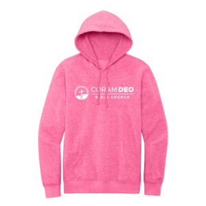 Coram Deo Unisex District V.I.T. Fleece Hoodie-Awareness Pink Heather
