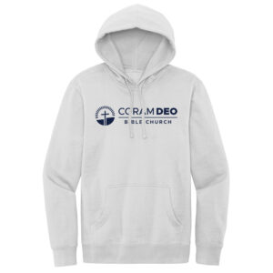 Coram Deo Unisex District V.I.T. Fleece Hoodie-White Smoke
