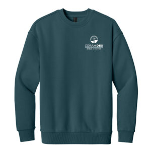 Coram Deo District V.I.T. Heavyweight Fleece Crew Unisex-Deep Cyan