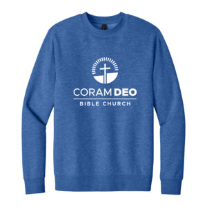 Coram Deo District Unisex V.I.T. Fleece Crewneck sweatshirt-Royal Frost