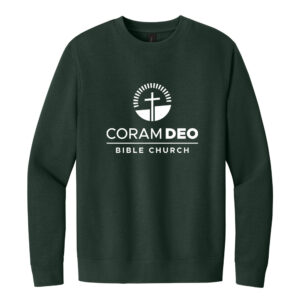 Coram Deo District Unisex V.I.T. Fleece Crewneck sweatshirt-Forest Green