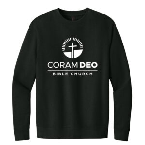 Coram Deo District Unisex V.I.T. Fleece Crewneck sweatshirt-Black