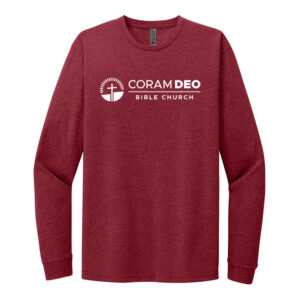 Coram Deo Next Level Unisex CVC Long Sleeve Tee-Cardinal