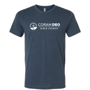 Coram Deo Next Level Unisex Tri-Blend Crew T shirt -Legion Blue