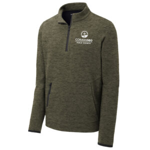Coram Deo Sport-Tek Triumph 1/4 Zip Pullover- Olive Heather (M-4x)