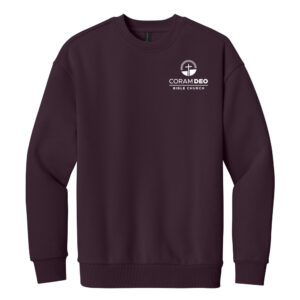 Coram Deo District V.I.T. Heavyweight Fleece Crew Unisex-Bordeaux