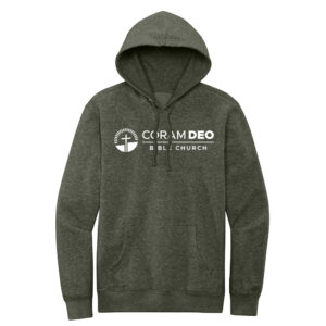 Coram Deo Unisex District V.I.T. Fleece Hoodie-Heathered Olive