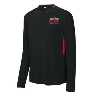 Clinton Evolution VB Sport-Tek Me Club 1/4-Zip Pullover-Black/Red