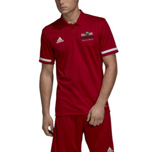 Clinton Evolution VB adidas Team 19 Polo-Power Red/White (S, M, XL)