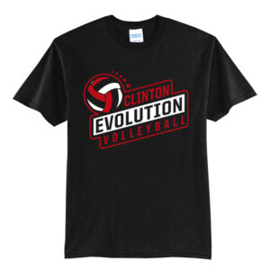 Clinton Evolution VB Unisex Short Sleeve Tee-Black