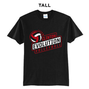 Clinton Evolution VB Tall Cotton Short Sleeve Tee-Black