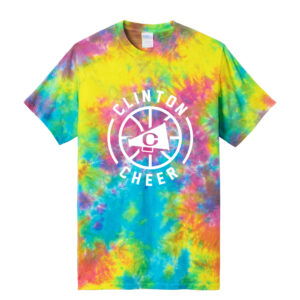 Clinton Cheer Winter  Crystal Tie-Dye Tee Unisex-Jeweltone