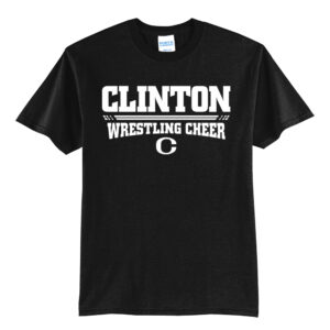 Clinton Cheer Winter Unisex Short Sleeve Tee-Black