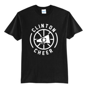 Clinton Cheer Winter Unisex Short Sleeve Tee-Black