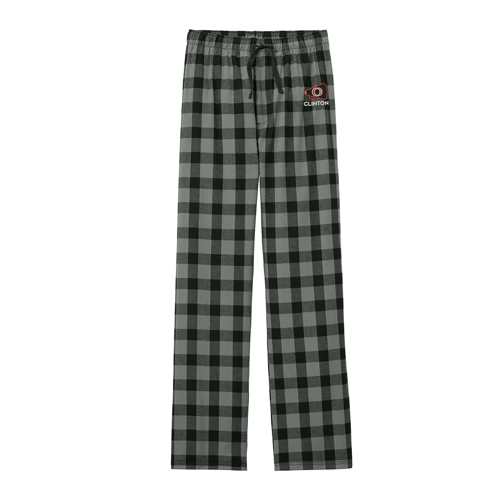 Clinton Cheer Winter District Flannel Plaid Pant Men-Grey/Black Buffalo Check