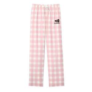 Clinton Cheer Winter District Women Flannel Plaid pant-Light Pink