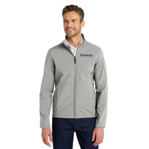 Clinton Kiwanis Port Authority Collective Soft Shell Jacket Men-Gusty Grey