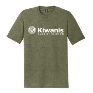 Clinton Kiwanis Unisex Premium Short Sleeve Tee-Military Green Frost