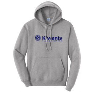 Clinton Kiwanis Unisex Fleece Hooded Sweatshirt-Athletic Heather