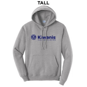Clinton Kiwanis Tall Fleece Hooded Sweatshirt-Athletic Heather
