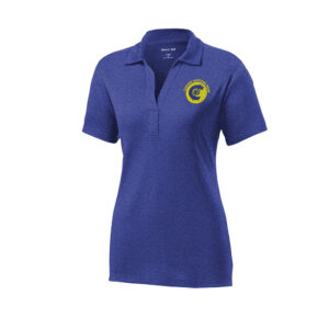 CNB Sport Tek Ladies Heather Contender Polo-Cobalt Heather