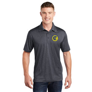 CNB Sport-Tek men Heather Contender Polo-Graphite Heather