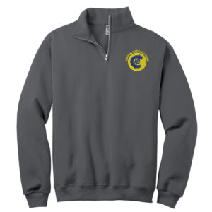 CNB JERZEES Unisex Nublend Cadet Collar Sweatshirt-Charcoal