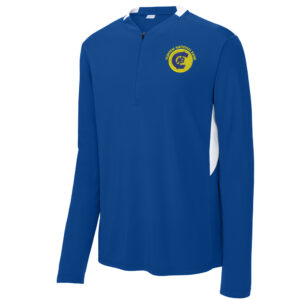 CNB Sport-Tek Men Club 1/4-Zip Pullover-Royal/White