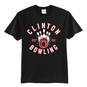 Clinton Bowling Unisex Short Sleeve Tee-Black