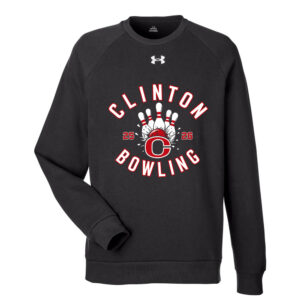Clinton Bowling Under Armour UA Rival Fleece Crewneck Sweatshirt Adult-Black