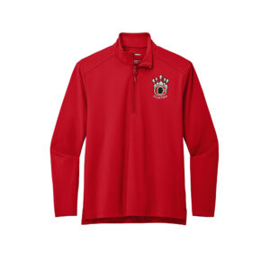 Clinton Bowling Port Authority C-FREE Men Double Knit 1/4-Zip-Red