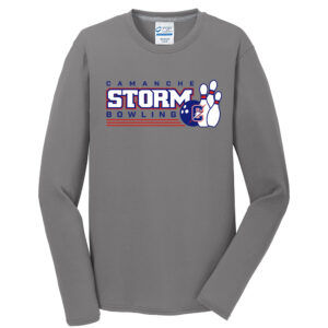 Storm Bowling Men Long Sleeve Essential Blended Performance Tee-Medium Grey