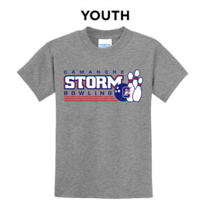 Storm Bowling Youth Short Sleeve Tee-Heather Grey
