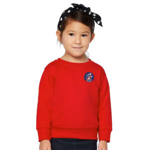 Storm Bowling Rabbit Skins Toddler Juvy Crewneck Sweatshirt-Red
