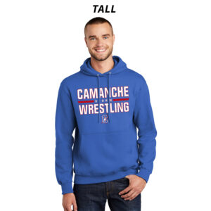 Storm Boys Wrestling Tall Fleece Hooded Sweatshirt-Royal